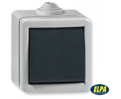 Jednopolna inst. sklopka 10A 250V~ OG-metalna IP55, 211